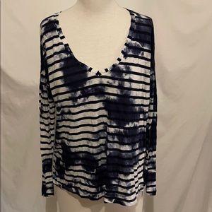 Splendid striped tie dye long sleeve shirt sz med